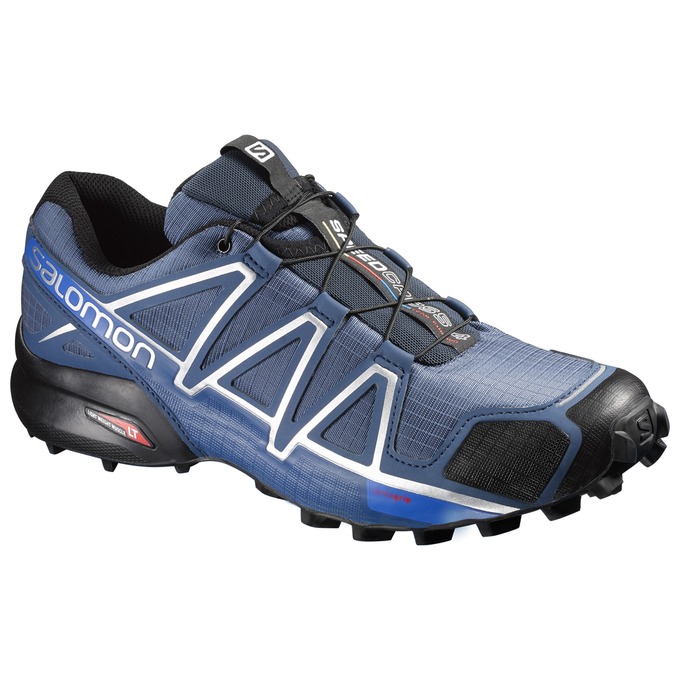 Chaussures De Trail Running Salomon Homme Bleu Foncé / Noir - Salomon SPEEDCROSS 4 - France (6157-QZ